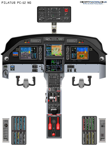 Pilatus ng cockpit - pilatus, pc-12
