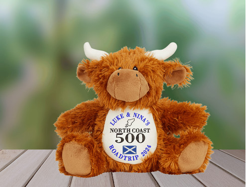 Nc500 embroidered highland cow - nc500,