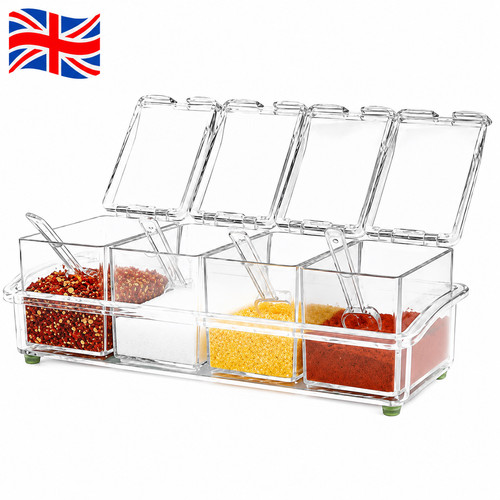 Acrlic seasoning spice box jar - seasoning,
