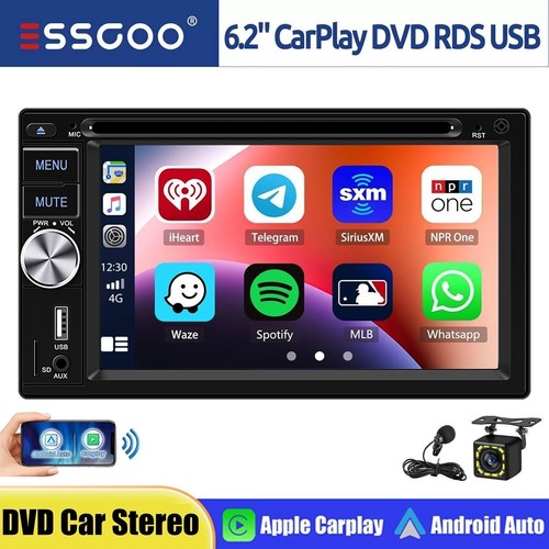 Car stereo radio double - 6.2",