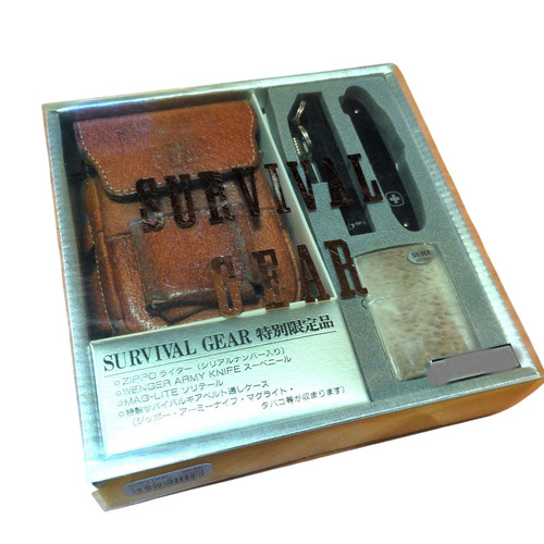 Survival gear silver zippo - survival, &
