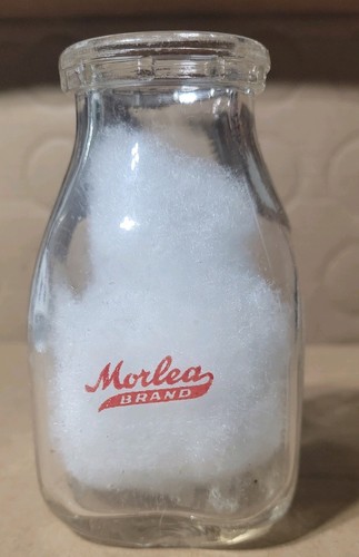Half pint milk bottle - milk, bottle.