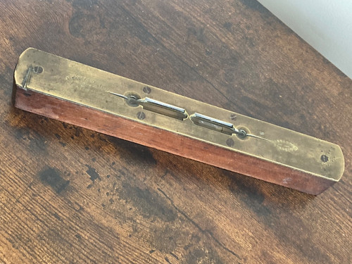 Vintage wood brass spirit - wood,