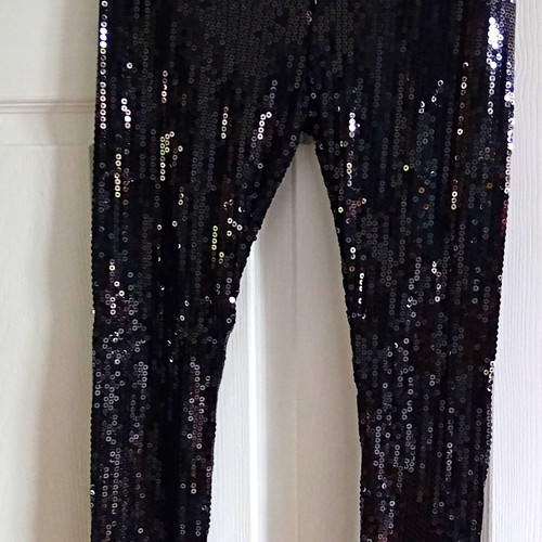 Atmosphere black sequin skinny - black,
