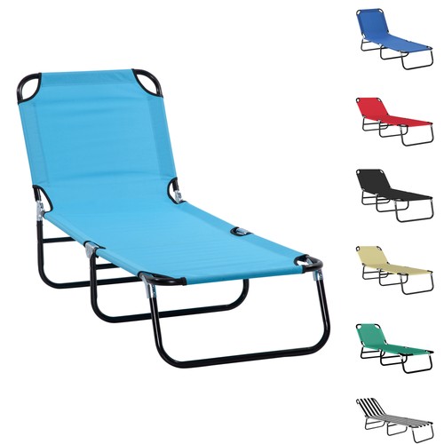 Outsunny reclining lawn chaise - outsunny,