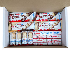 Kinder Chocolate Gift Hamper Sweet Box Bueno White Milk Hippo Bar Christmas