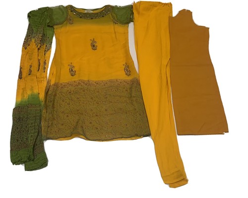 Indian churidar suit chiffon - indian,