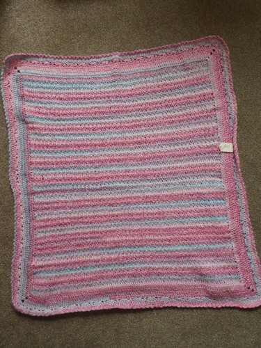 Hand crochet baby blanket - hand,