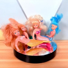 VTG Pretty Little Mermaid Dolls Figure Collectible 1991 Multi Toys Corp Lot of 4