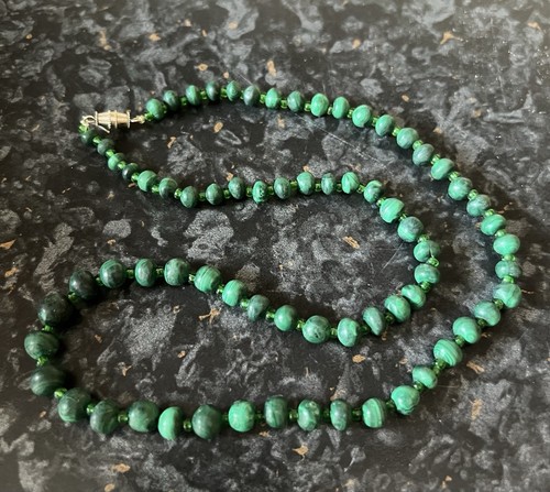 Vintage green malachite semi - vintage,