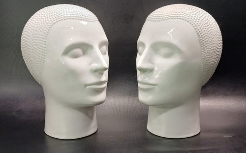 Vintage pair white ceramic - vintage, of