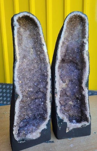 Amethyst pair geode cave - geode,