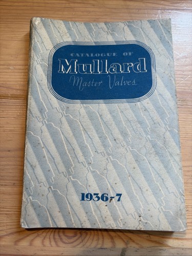1936 catalogue mullard - 1936-37,