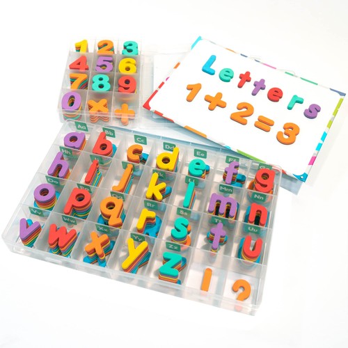 Magnetic letters and numbers - and,