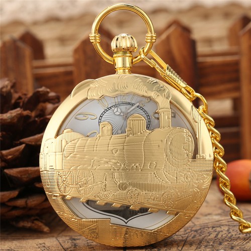 Golden music pocket watch - music,