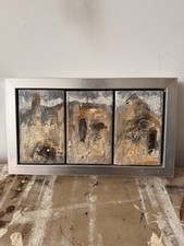 John Higgins Painting End of an Era V Triptych St Ives Artist Signed 2012