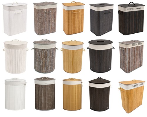 Bamboo laundry basket - laundry,