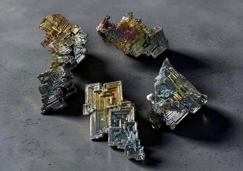 Rainbow bismuth crystal - rainbow,