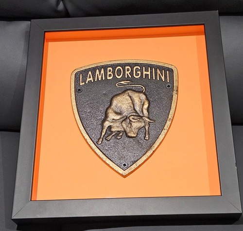 Lamborghini emblem framed - lamborghini,