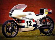 A4 Metal Sign Norton JPS 750