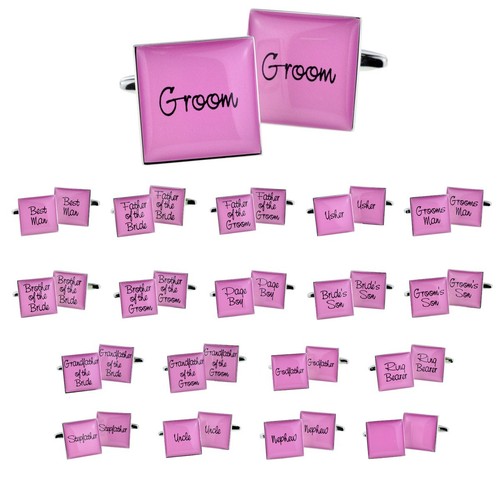 Lilac square wedding - square, script