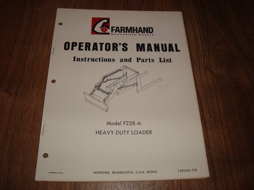 Farmhand model f228 heavy - farmhand,