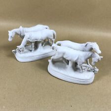 Set of 2 Porcelain Horse Figurines