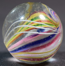 Divided Core German Handmade Antique Marble Fun & Vivid Stripes 18mm 11/16''