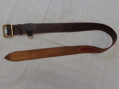 Vtg soviet army leather belt - army,