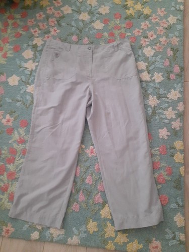 Ladies soft grey cargo pants - grey,