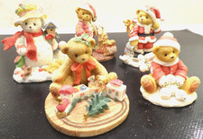 Christmas Ornaments - Cherished Teddies (Enesco) X5