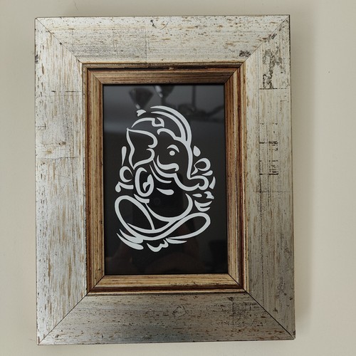 Minimalist lord ganesha - minimalist, framed