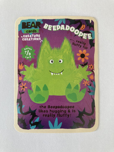Beepadoopee bear cards - bear,