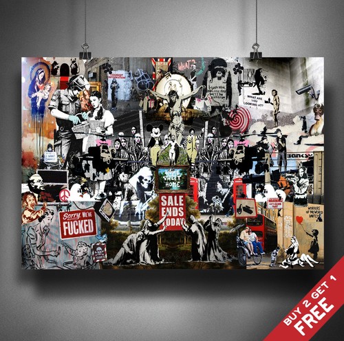 Banksy tribute all - tribute, graffiti
