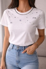 Zara Women's White T-Shirt