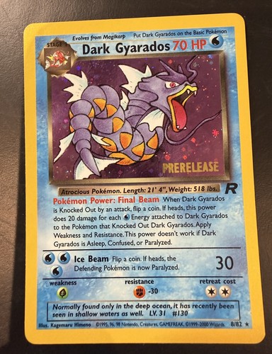 Dark gyarados prerelease - dark, 8/82