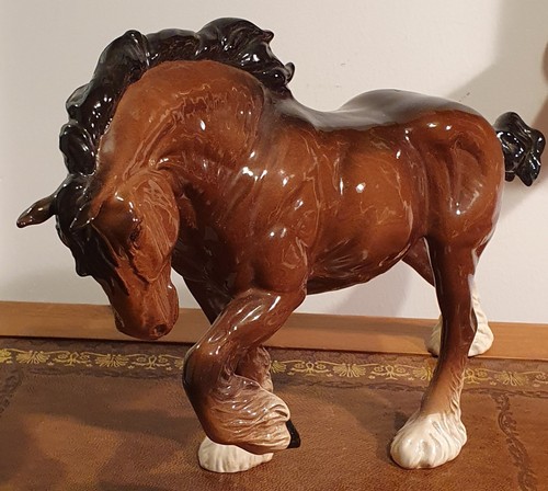 Antique doulton shire horse - doulton,