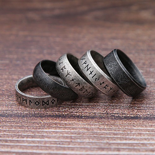 Viking rune ring 316l - viking,