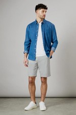 Maine Pale Grey Shorts Mens