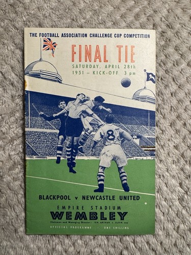 1951 cup final programme - final,