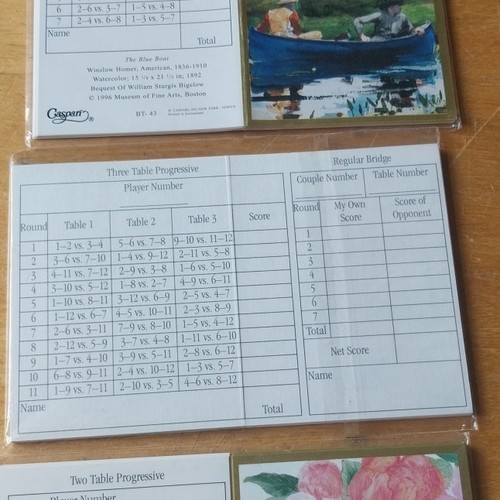 Bridge score pads tally - pads,