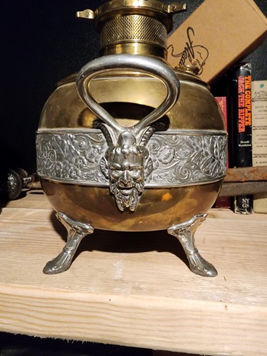Antique devil satyr lamp - satyr, the