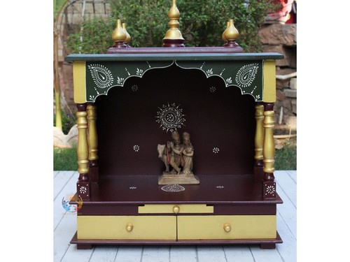 Wooden temple mandir for home - wooden,