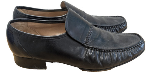 Grenson black true moccasin - black,