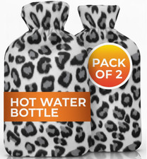 2x Hot Water Bottle With