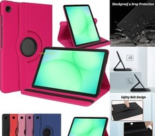 For Samsung Galaxy Tab A11/A9 8.7 A11+/A9+ 11" Case Leather Rotating Stand Cover