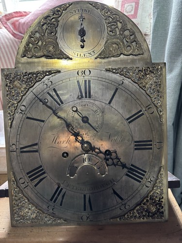 Day longcase clock - 8, dial