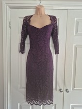 Bnwt Purple Lined Lace Dress