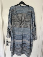 Yours Clothing Blue White Grey