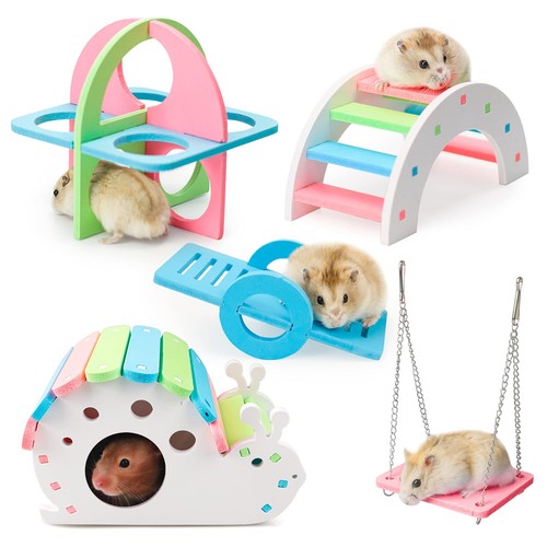 Pcs hamster toy set rainbow - 5,